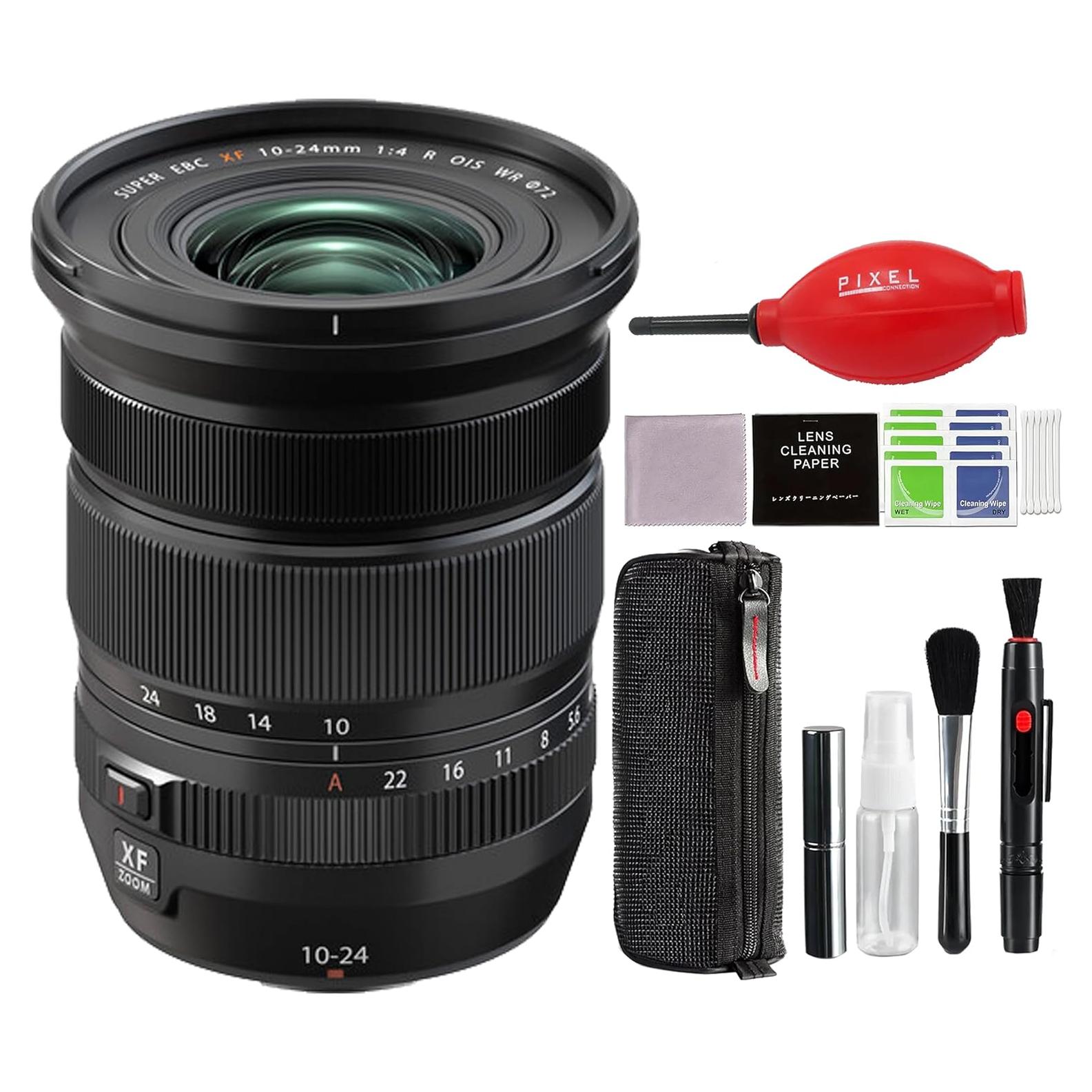Lente Fujifilm XF 10-24mm f/4 R OIS WR con Accesorios
