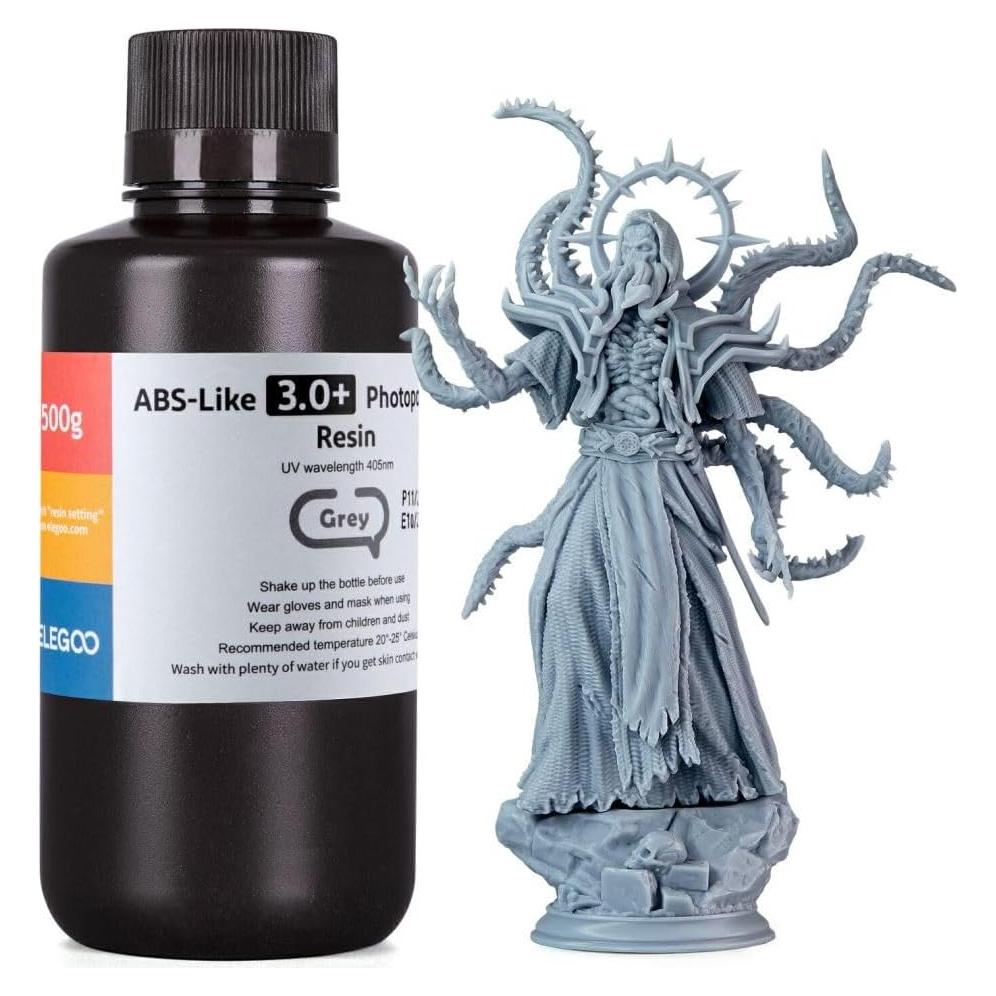 Resina Fotopolimérica ELEGOO ABS-Like 3.0+ 500g Gris