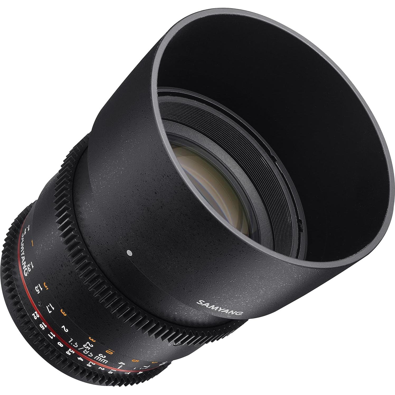 Lente Cine Samyang VDSLR II 85mm T1.5 para Nikon FX