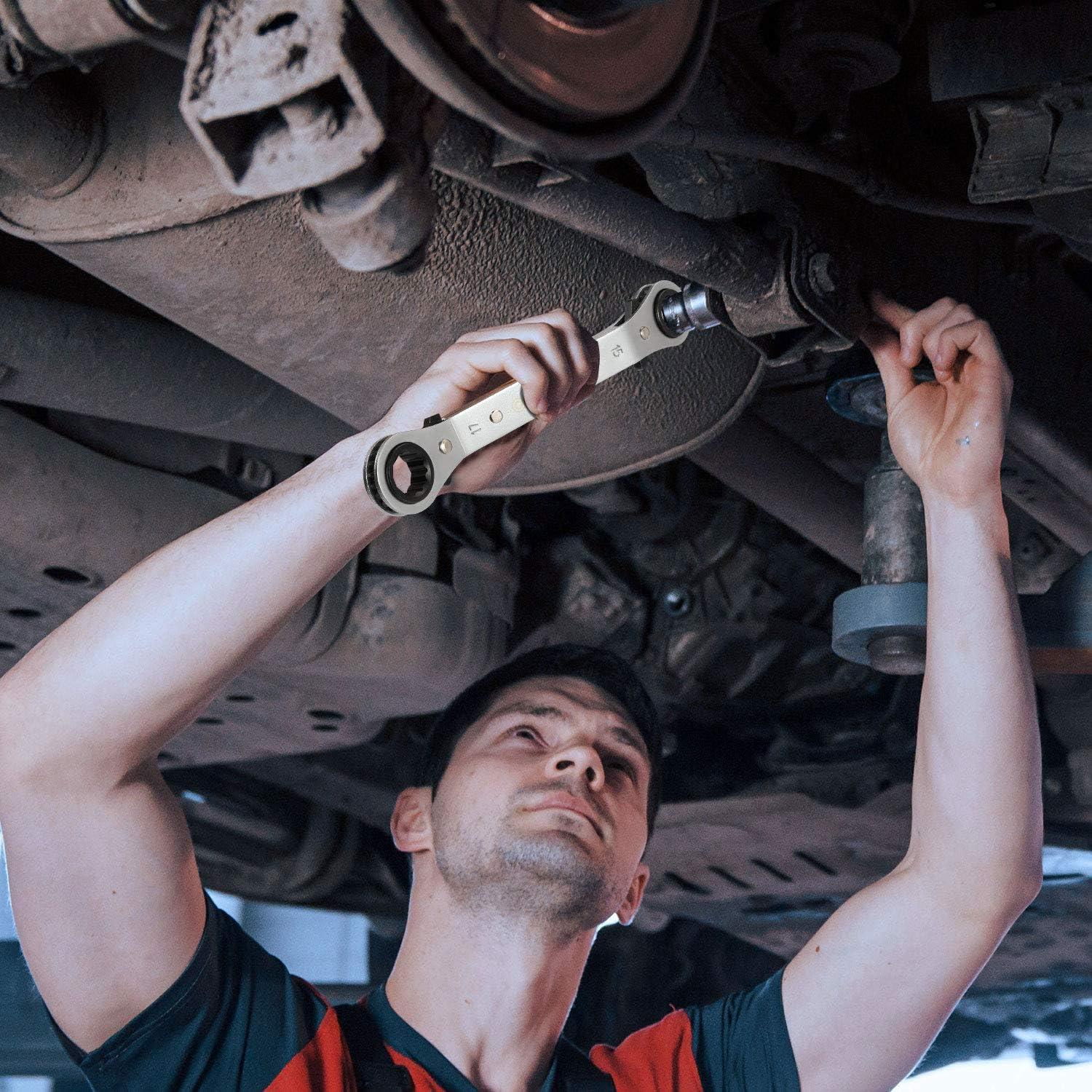 Juego de 5 Llaves de Carraca Reversibles DURATECH 6-21 mm