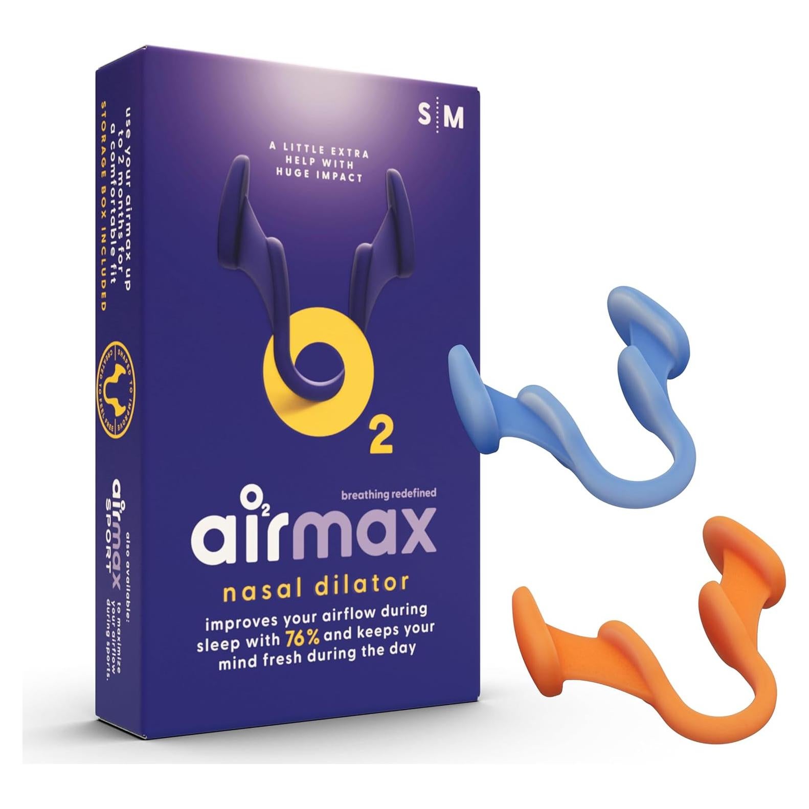 Dilatadores Nasales Airmax Unisex - 2 Tamaños - Antironquido