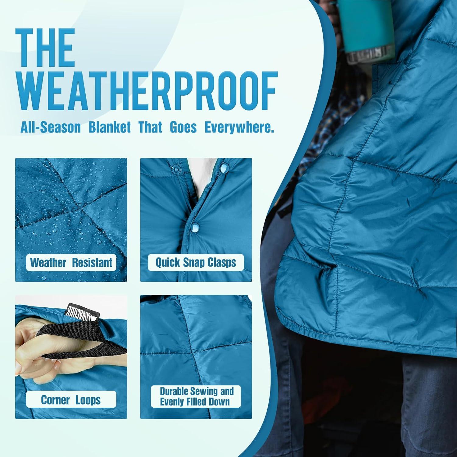 Manta de Camping COVACURE DG-002 200x145 cm Ligera y Compacta