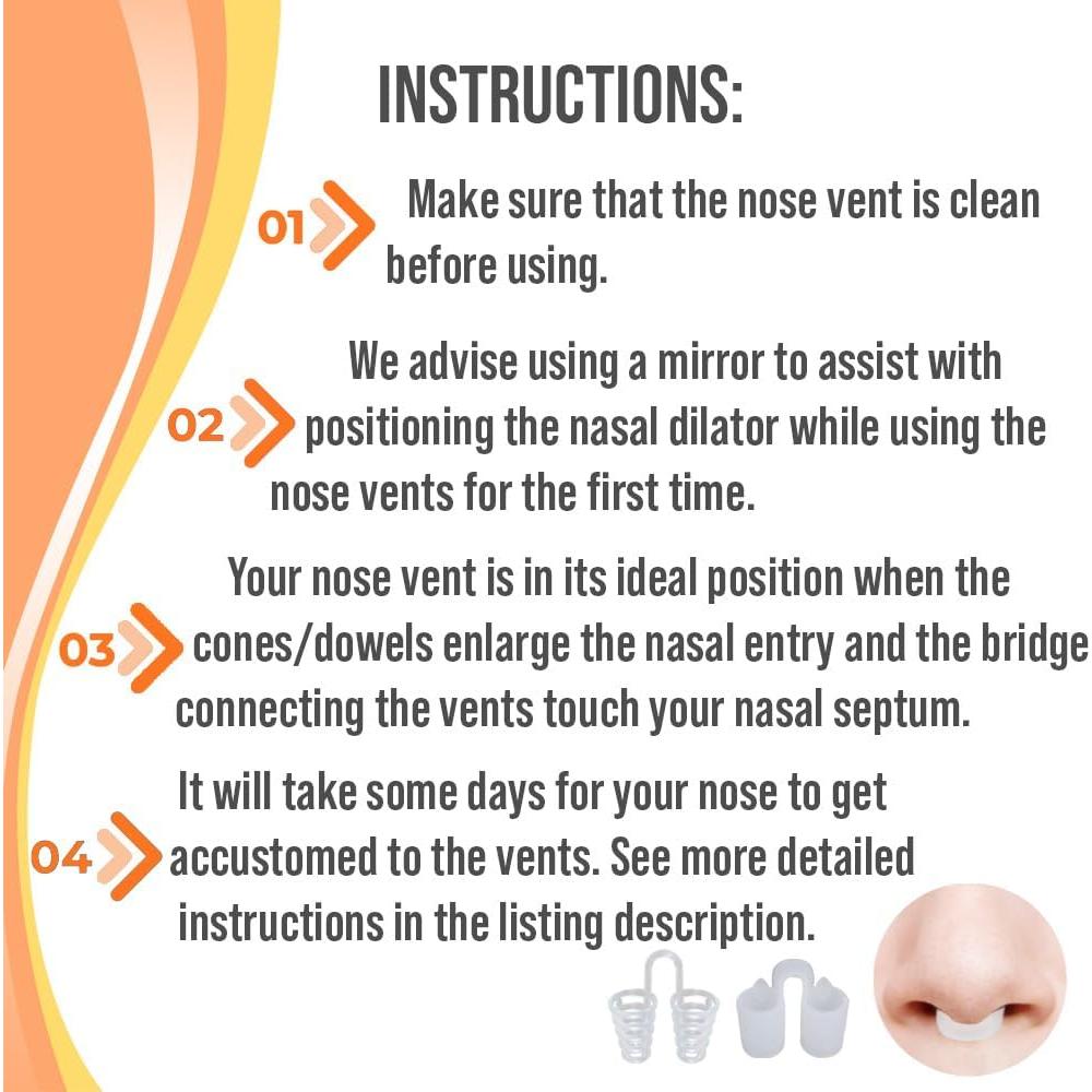 Dilator Nasal Anti-Ronquidos Mobi Lock - Paquete de 8 Tamaños