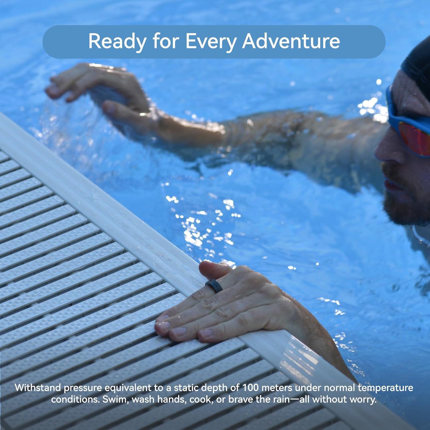 Anillo Inteligente RingConn Gen 2 Plata Talla 10 Monitoreo Sueño