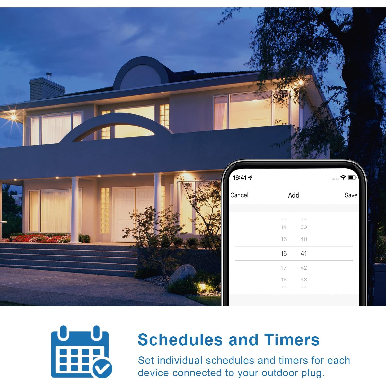 Enchufe Inteligente Exterior Nuevo WF97M IP65 Control Voz