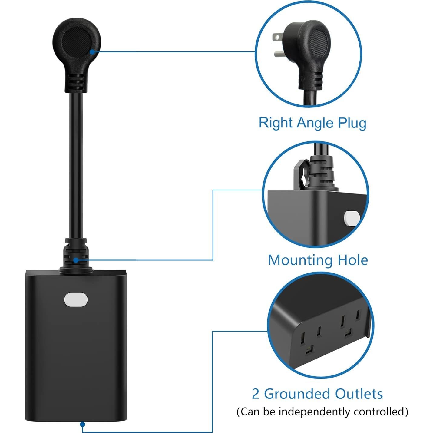 Enchufe Inteligente Exterior Nuevo WF97M IP65 Control Voz