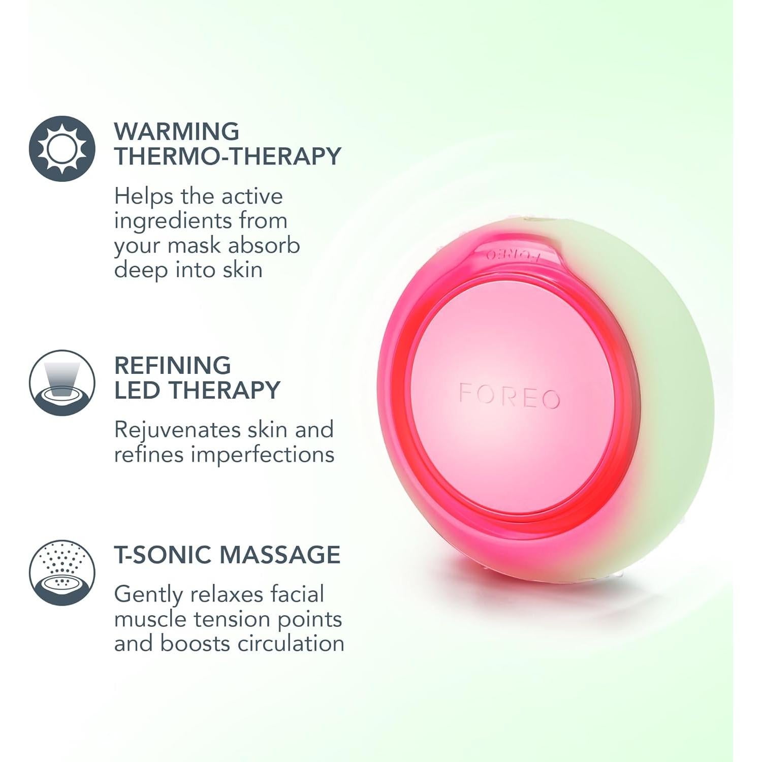 FOREO UFO 3 Go - Tratamiento Facial LED Hidratante 4 en 1