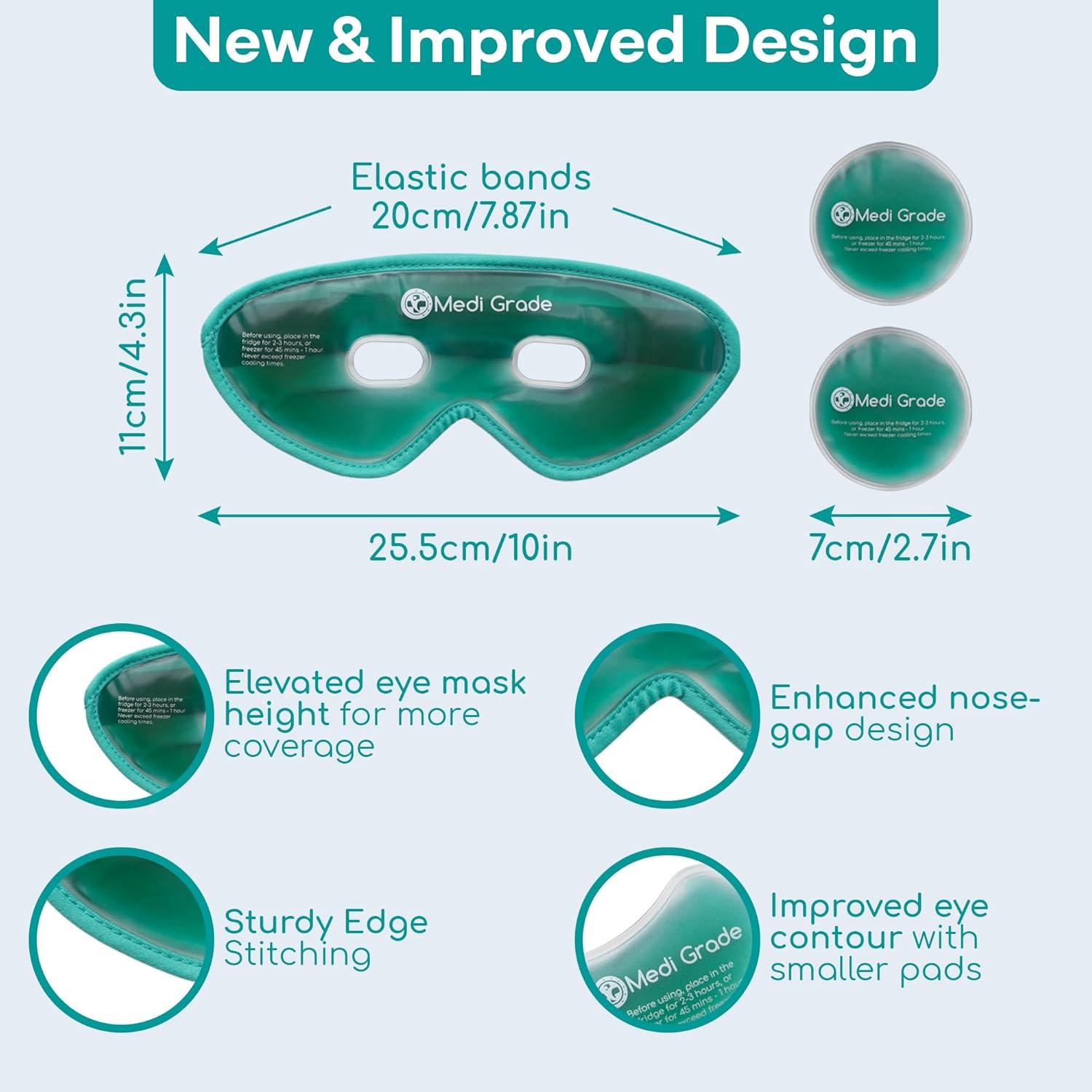 Máscara de Ojos Refrigerante Medi Grade GEM01 - Gel Reutilizable