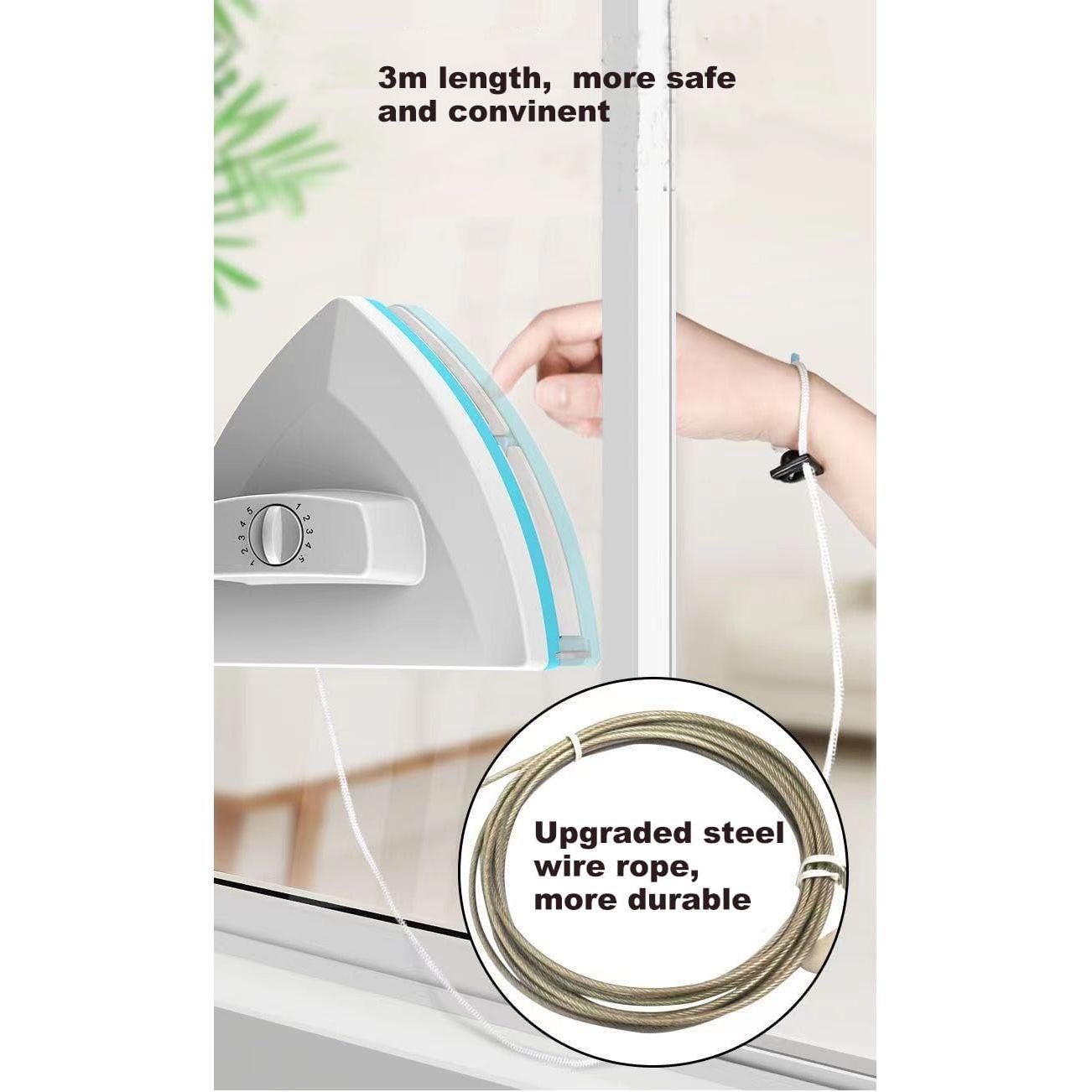 Limpiador Magnético de Ventanas Doble Cara Amffed 0.76-3.05 cm