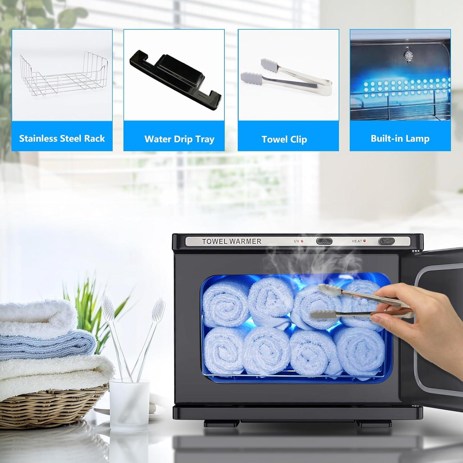 Calentador de Toallas JXSDLIY 8L Rápido y 2 en 1 Negro