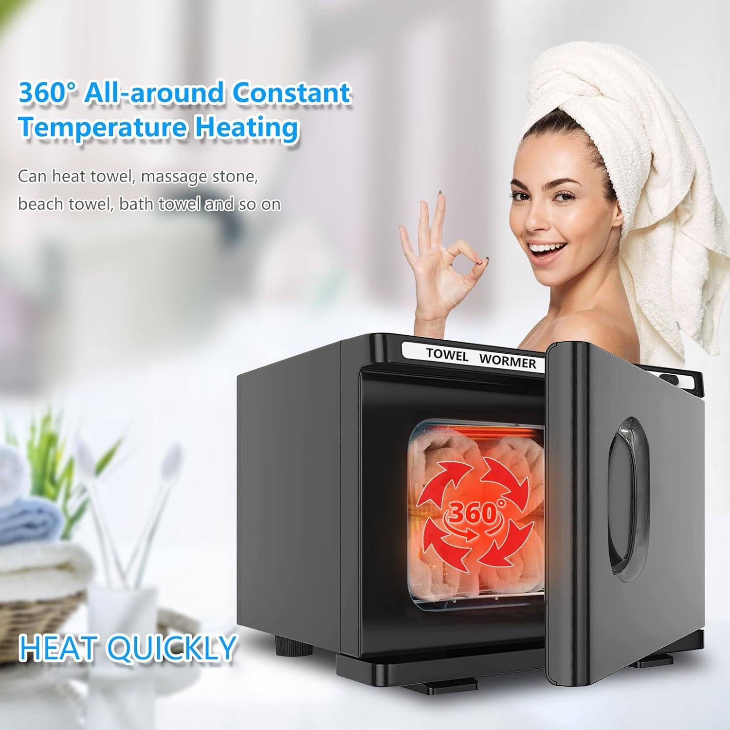 Calentador de Toallas JXSDLIY 8L Rápido y 2 en 1 Negro