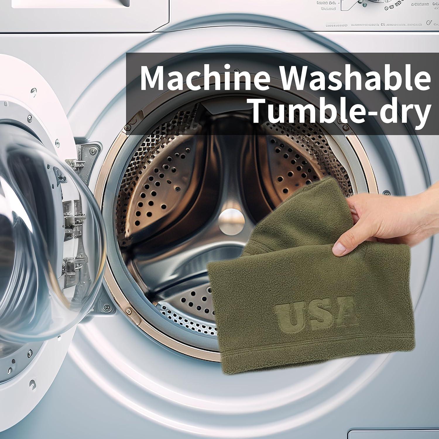 Conjunto Gorro y Cuello Gaiter Cálido Oliva Ejército