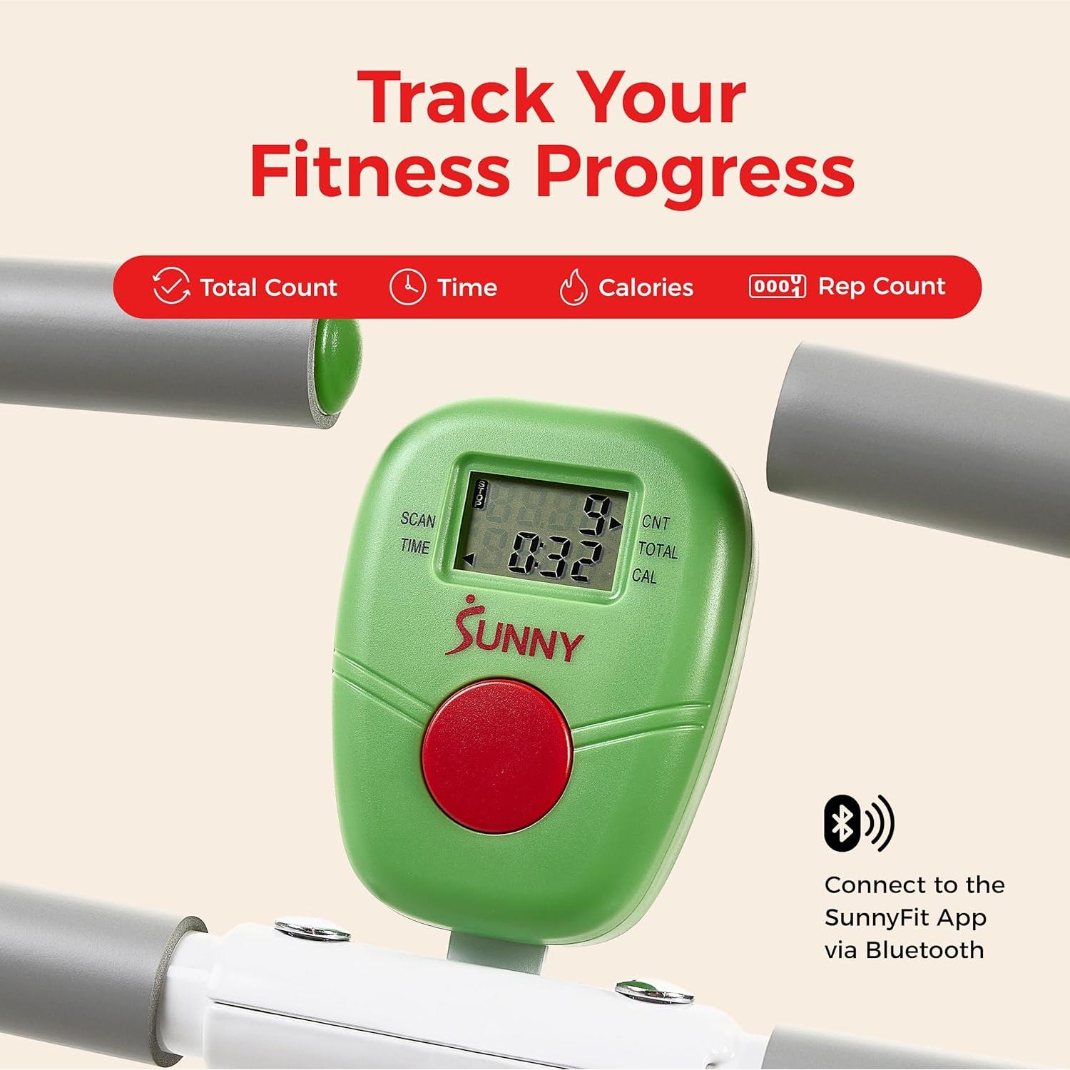 Entrenador de Glúteos y Piernas Sunny Health Row-N-Ride