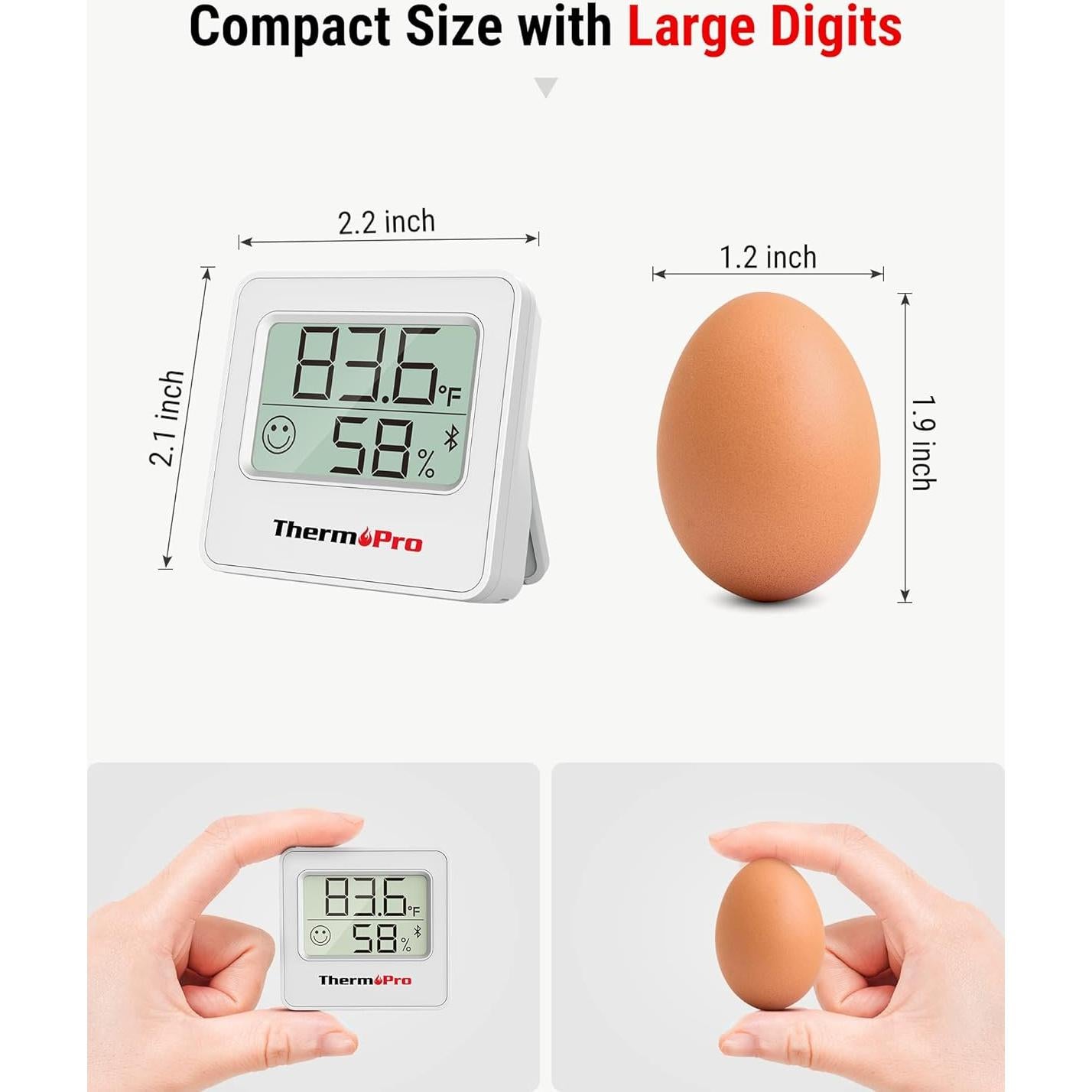 Termómetro Digital ThermoPro TP357 Bluetooth con App