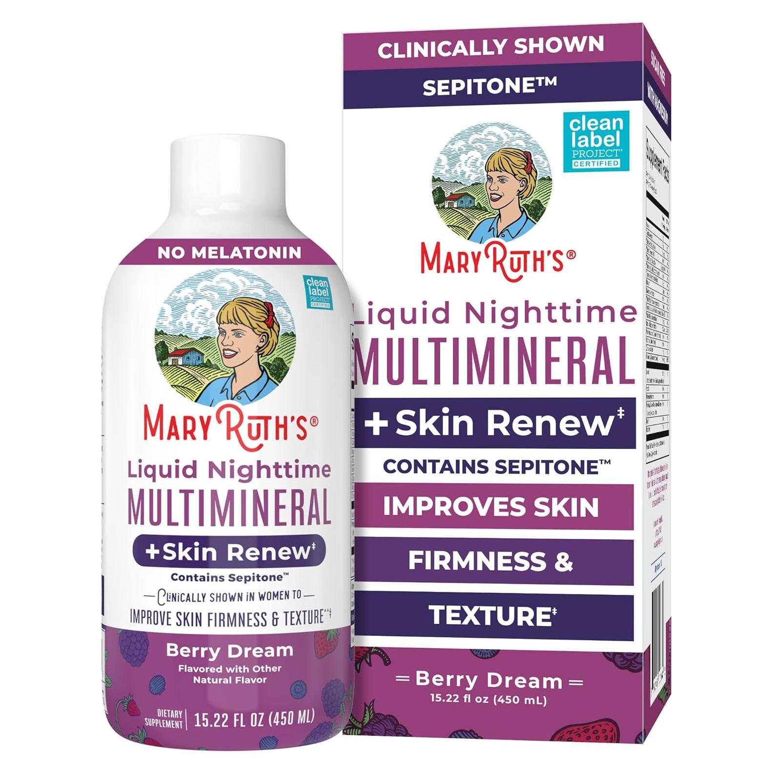 Multimineral Líquido Nocturno MaryRuth's 450ml - Renovación Piel