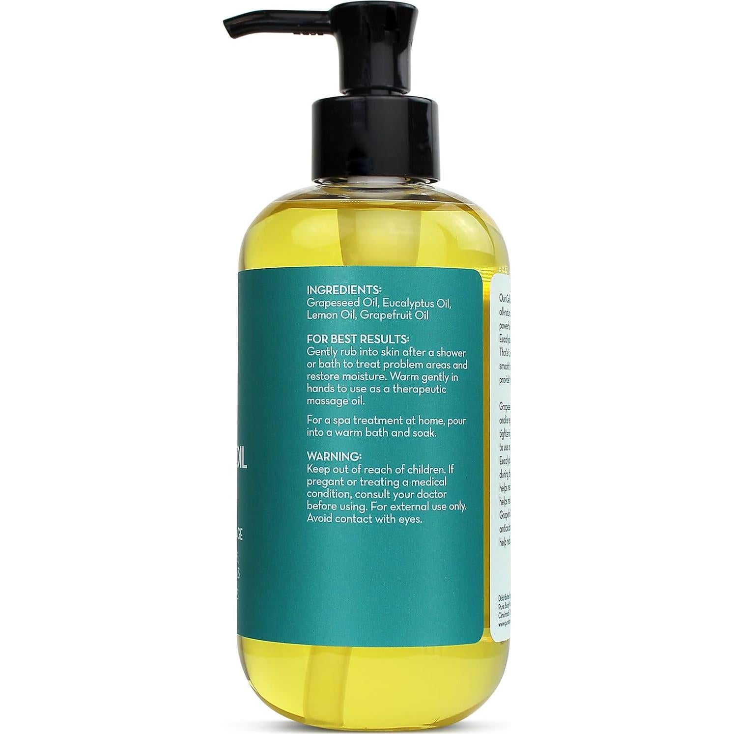 Aceite Anticelulitis Pure Body Naturals 236ml Reafirmante