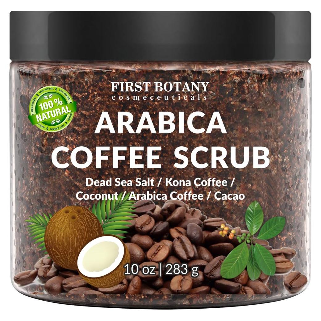 Exfoliante de Café Arábica 100% Natural 10 oz - First Botany