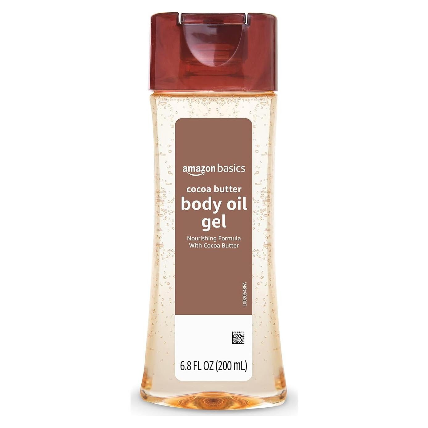 Gel de Aceite Corporal Amazon Basics Manteca de Cacao 200 ml