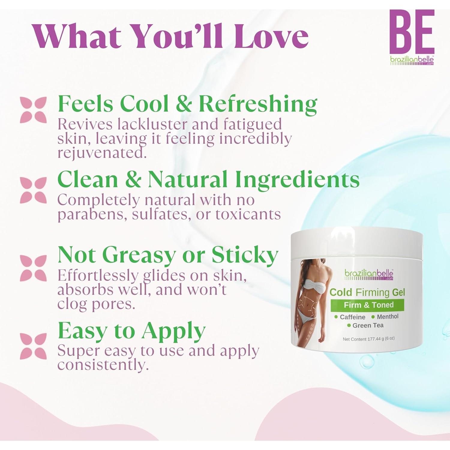 Gel Reafirmante Frío Brazilian Belle - Anticelulitis 312g