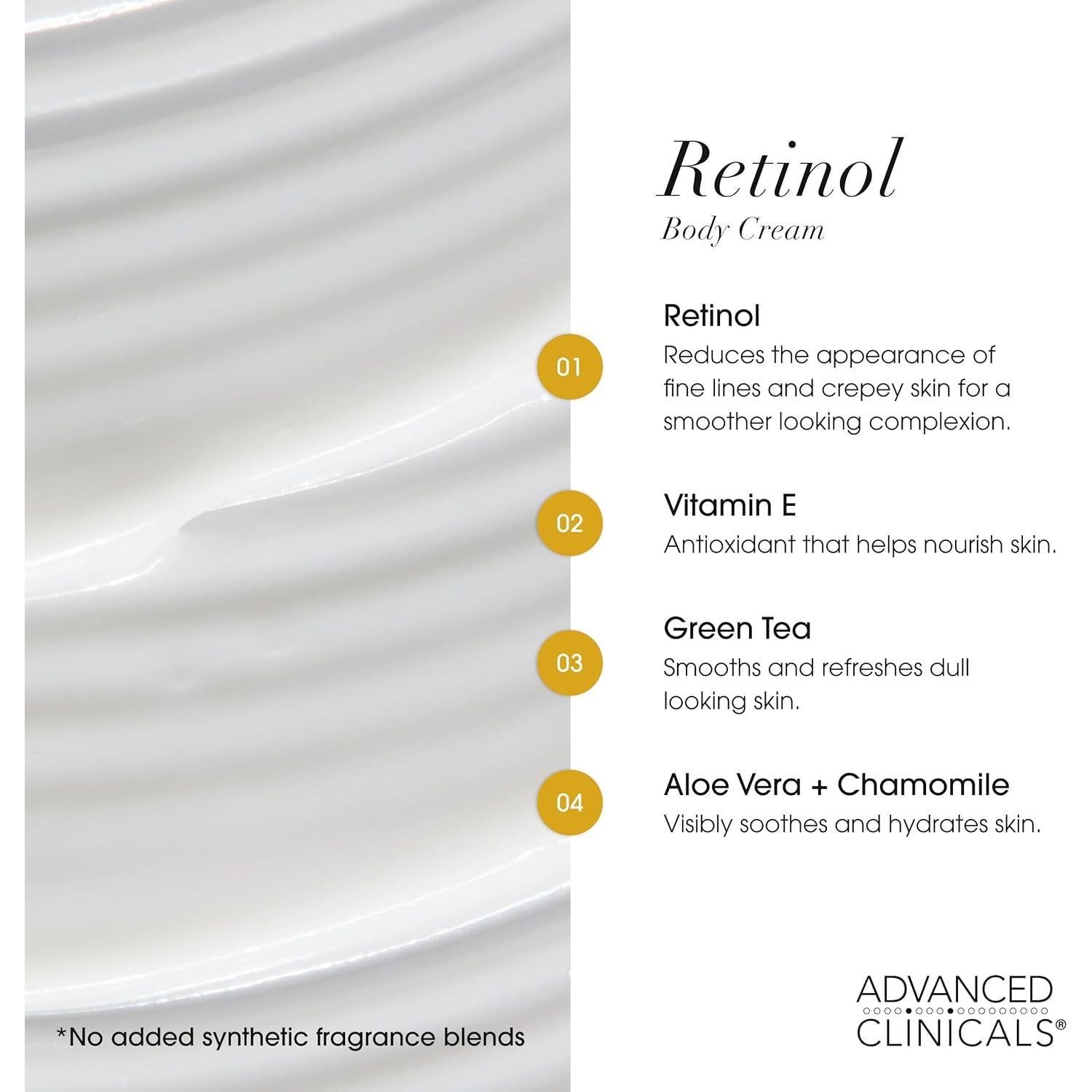 Crema Corporal Reafirmante Advanced Clinicals 2 Piezas 480ml