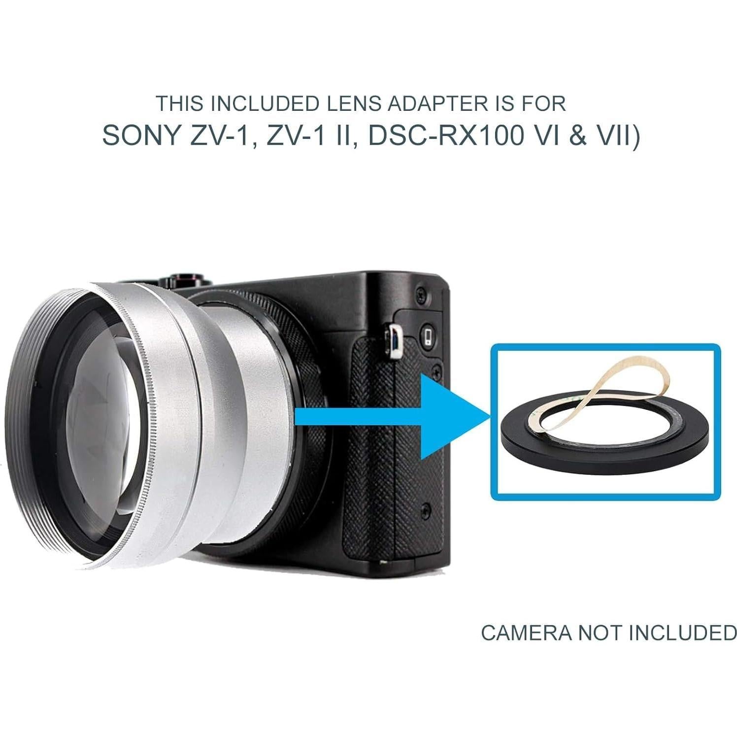 Lente Telefoto 2.0x Hila Optics para Sony ZV-1 y RX100
