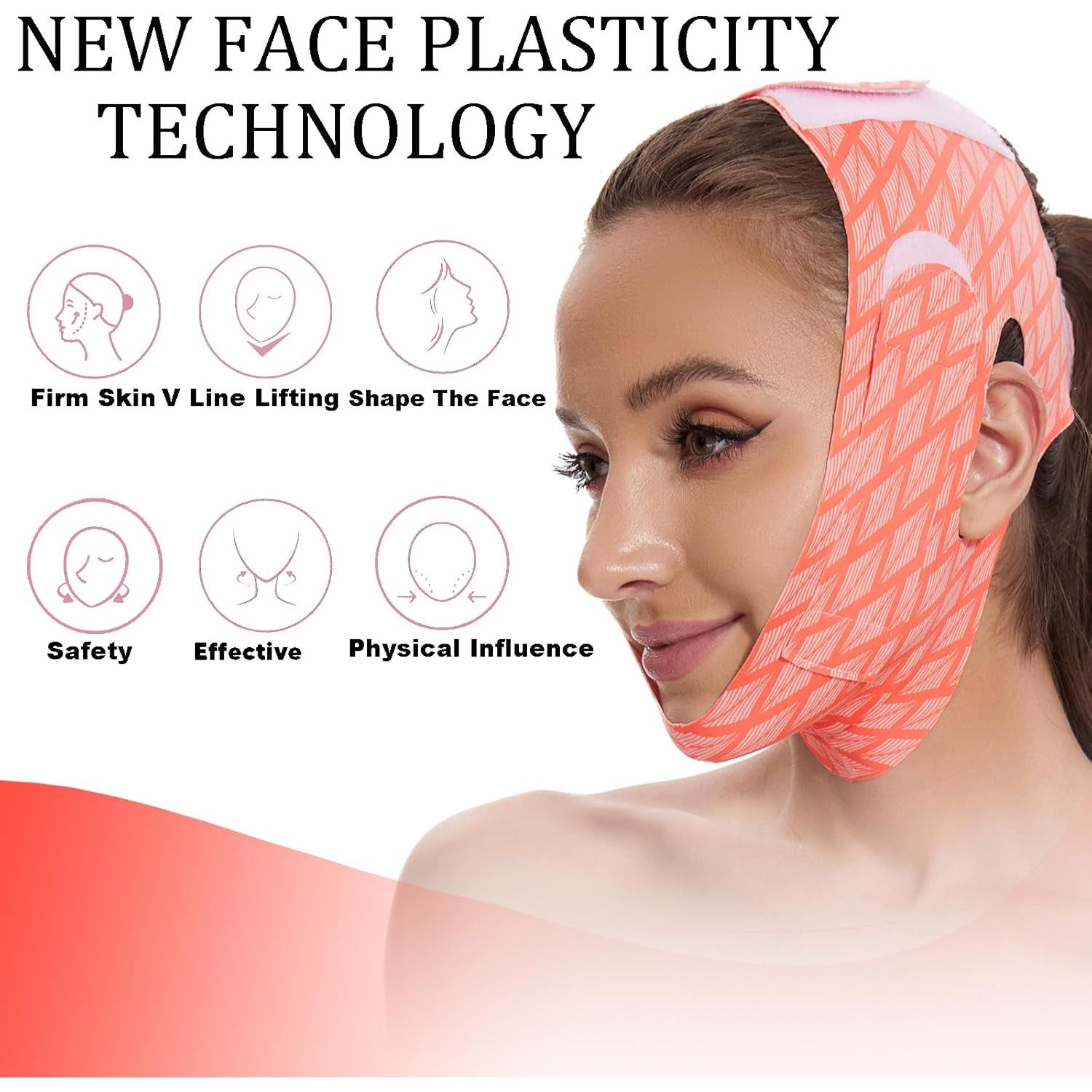 Máscara V Línea Reductora de Doble Papada EDCBMB