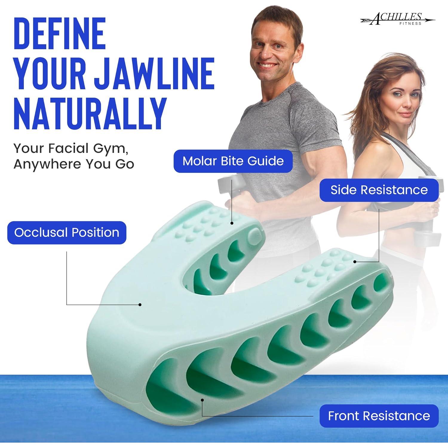 Ejercitador de mandíbula Achilles Fitness - Silicona Azul