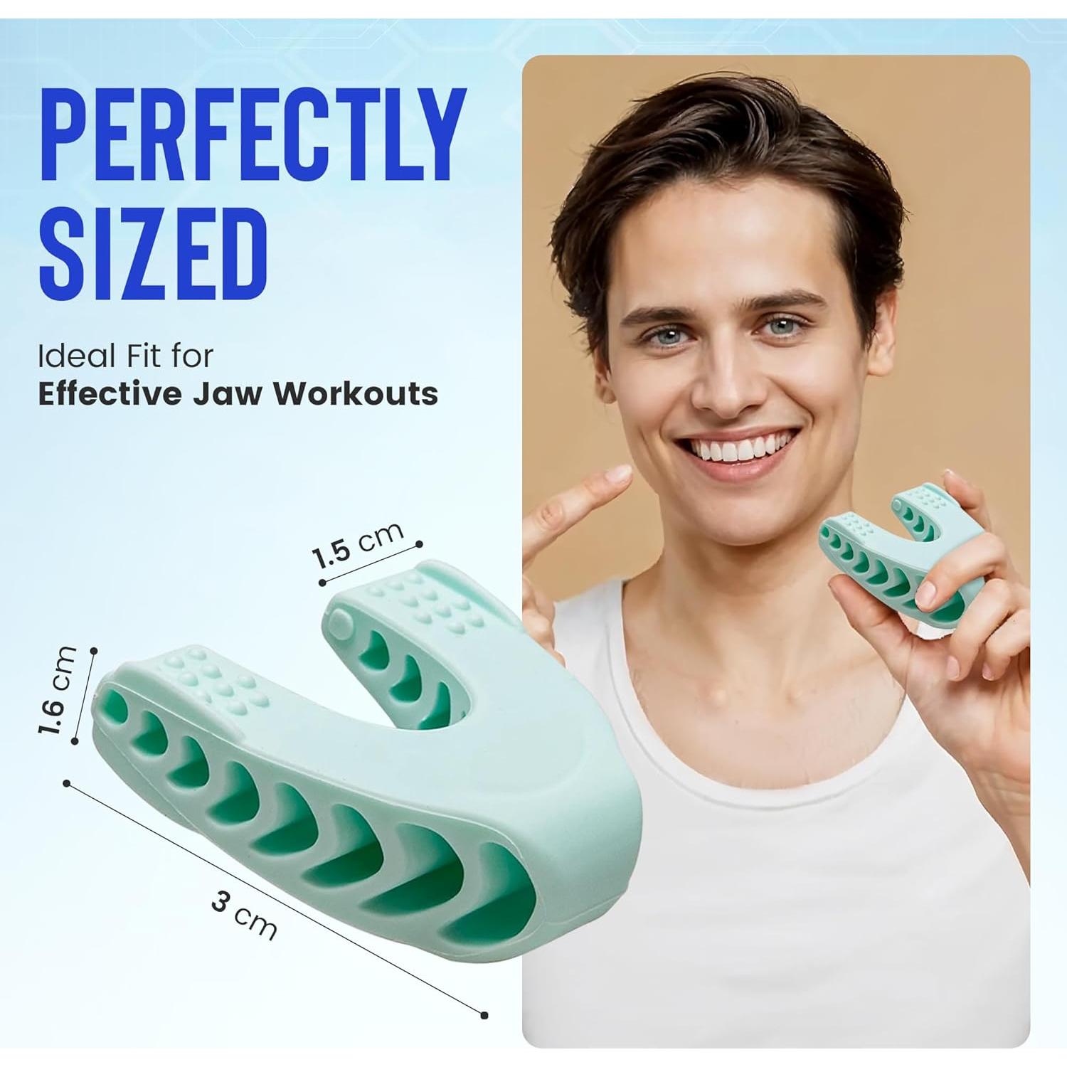 Ejercitador de mandíbula Achilles Fitness - Silicona Azul