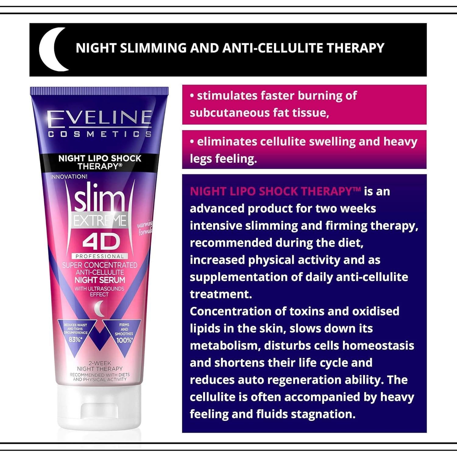 EVELINE COSMETICS Slim Extreme 4D Crema Anticelulitis 250ml