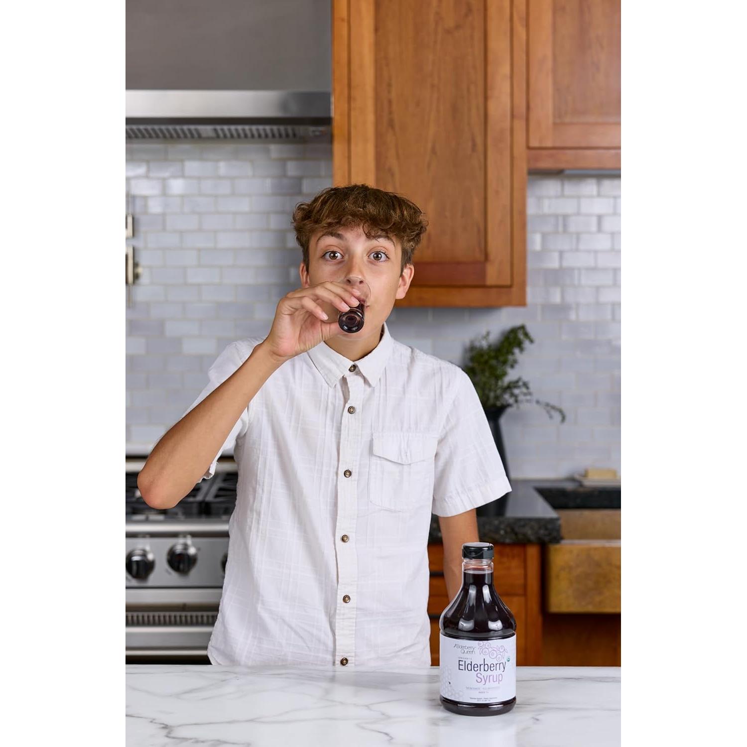 Jarabe de Saúco Orgánico Elderberry Queen 355 ml - Soporte Inmunológico