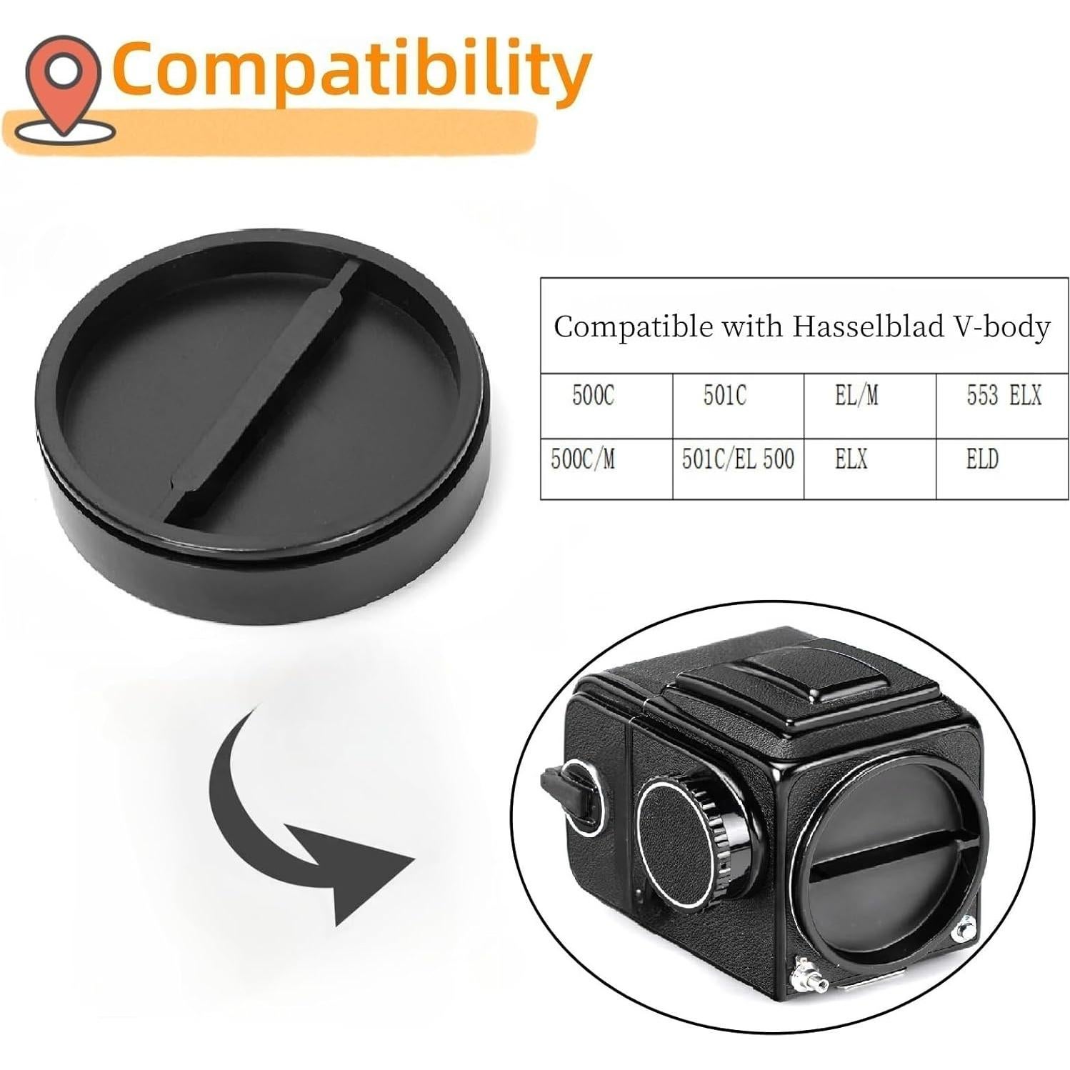 Cubierta de Protección para Lentes de Cámara Ruimou Compatible Hasselblad