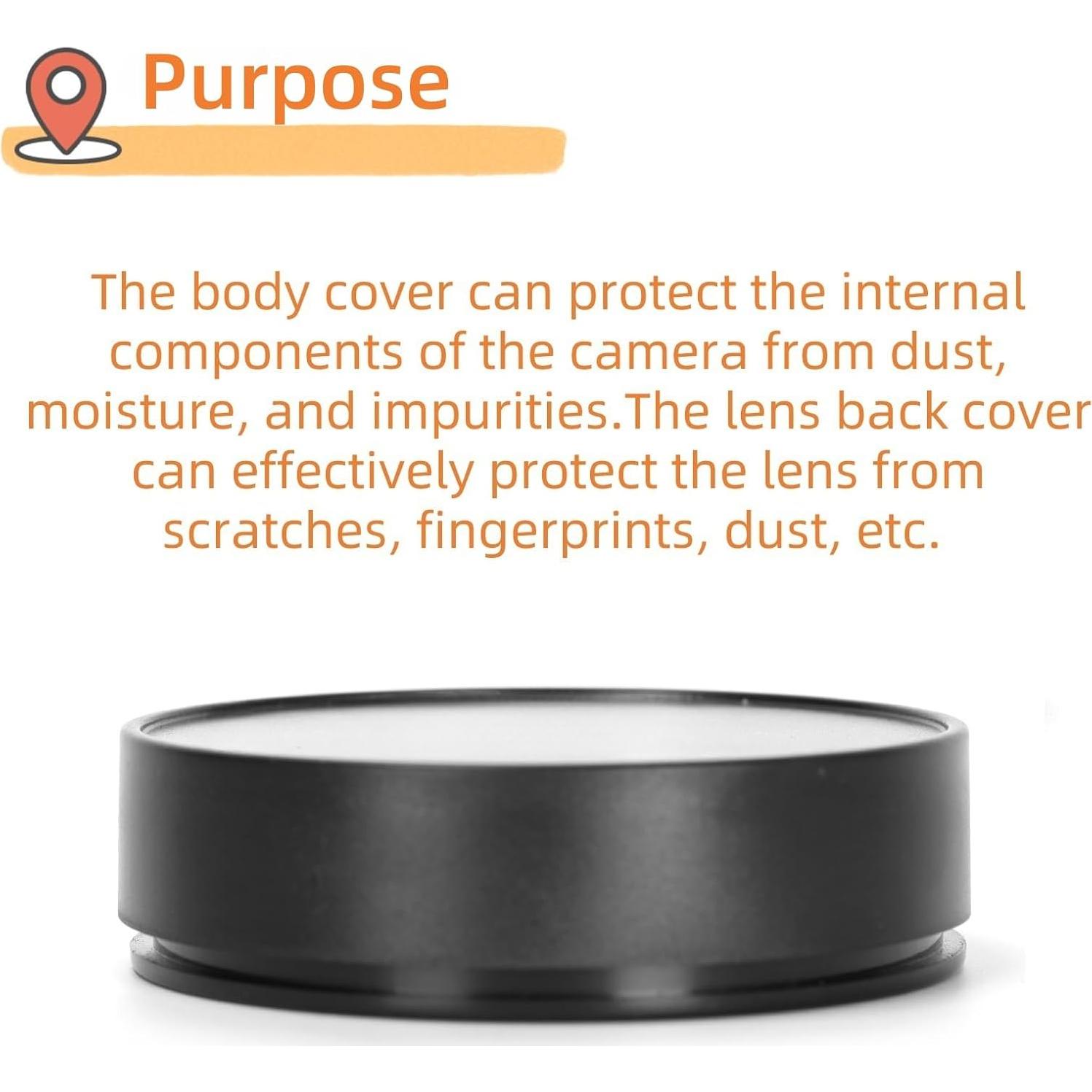 Cubierta de Protección para Lentes de Cámara Ruimou Compatible Hasselblad