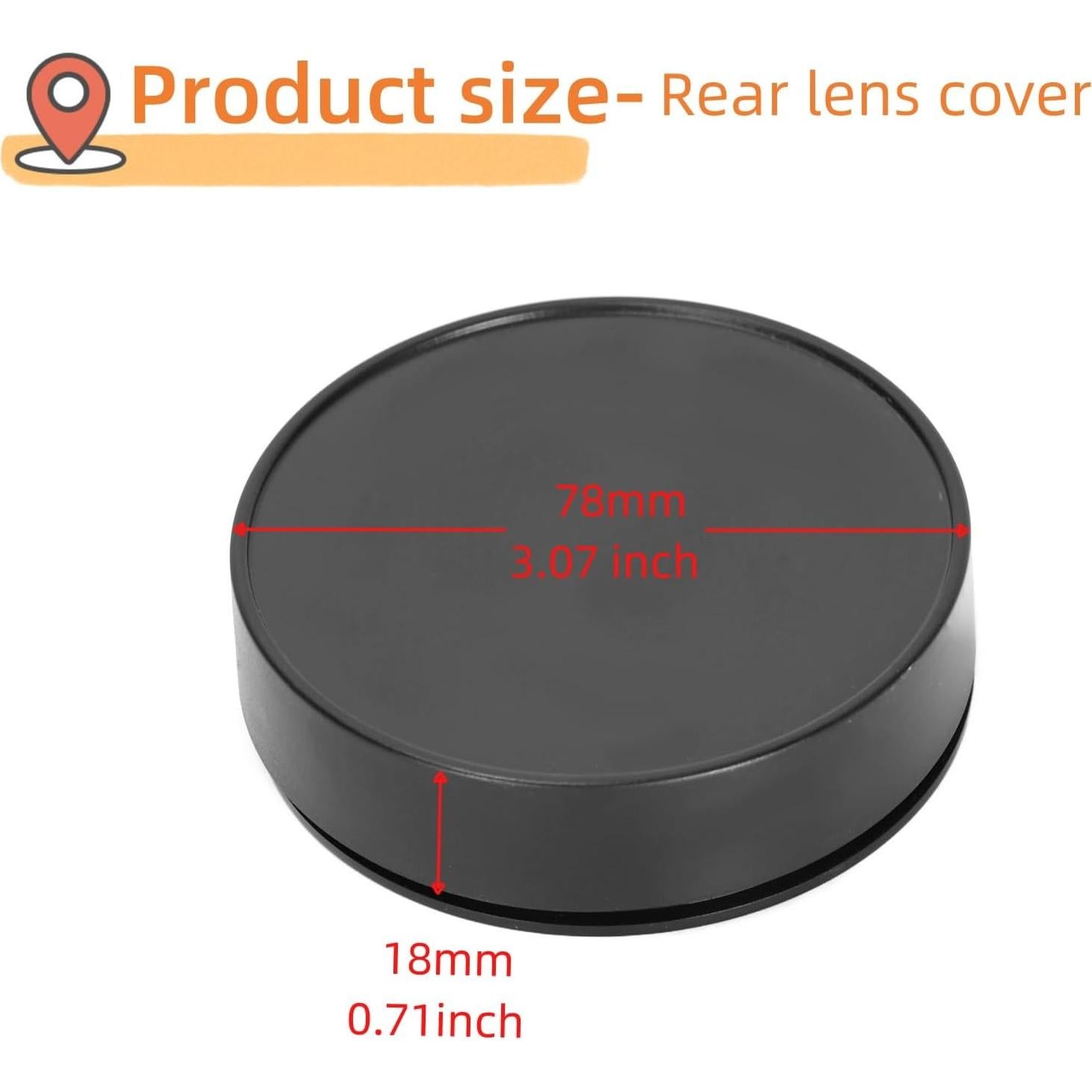 Cubierta de Protección para Lentes de Cámara Ruimou Compatible Hasselblad