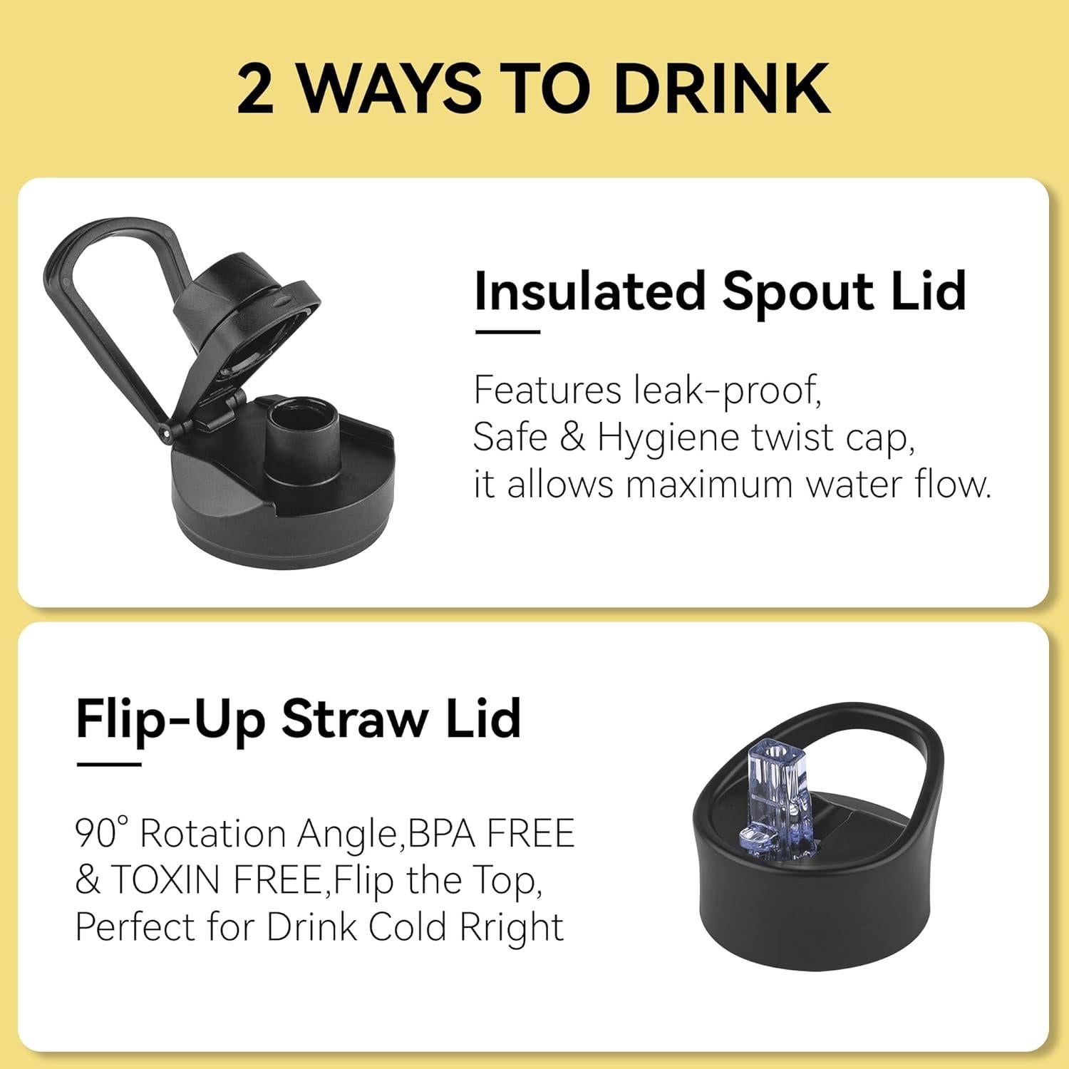 Botella de Agua Aislada VQRRCKI 24 oz 8 Pack Roja