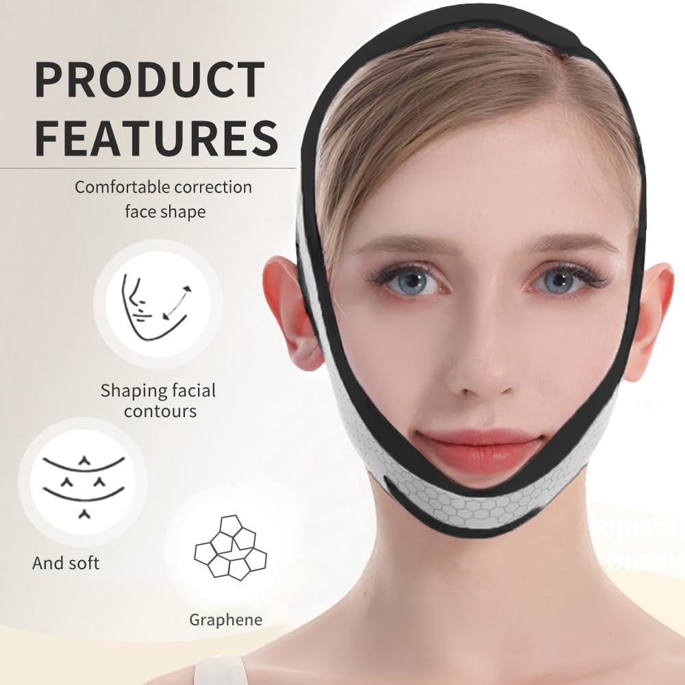 Máscara V-Line ROWMATE para Doble Barbilla, Negro, M