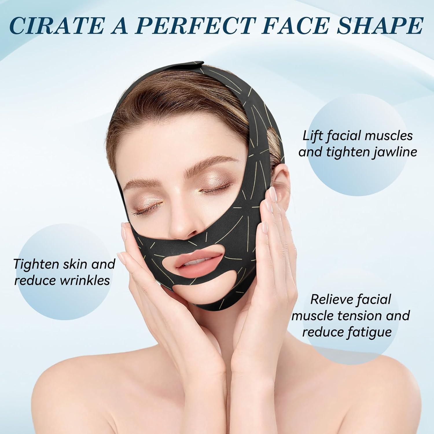 Correa de Barbilla JUSRON Ajustable para Dormir - Negro