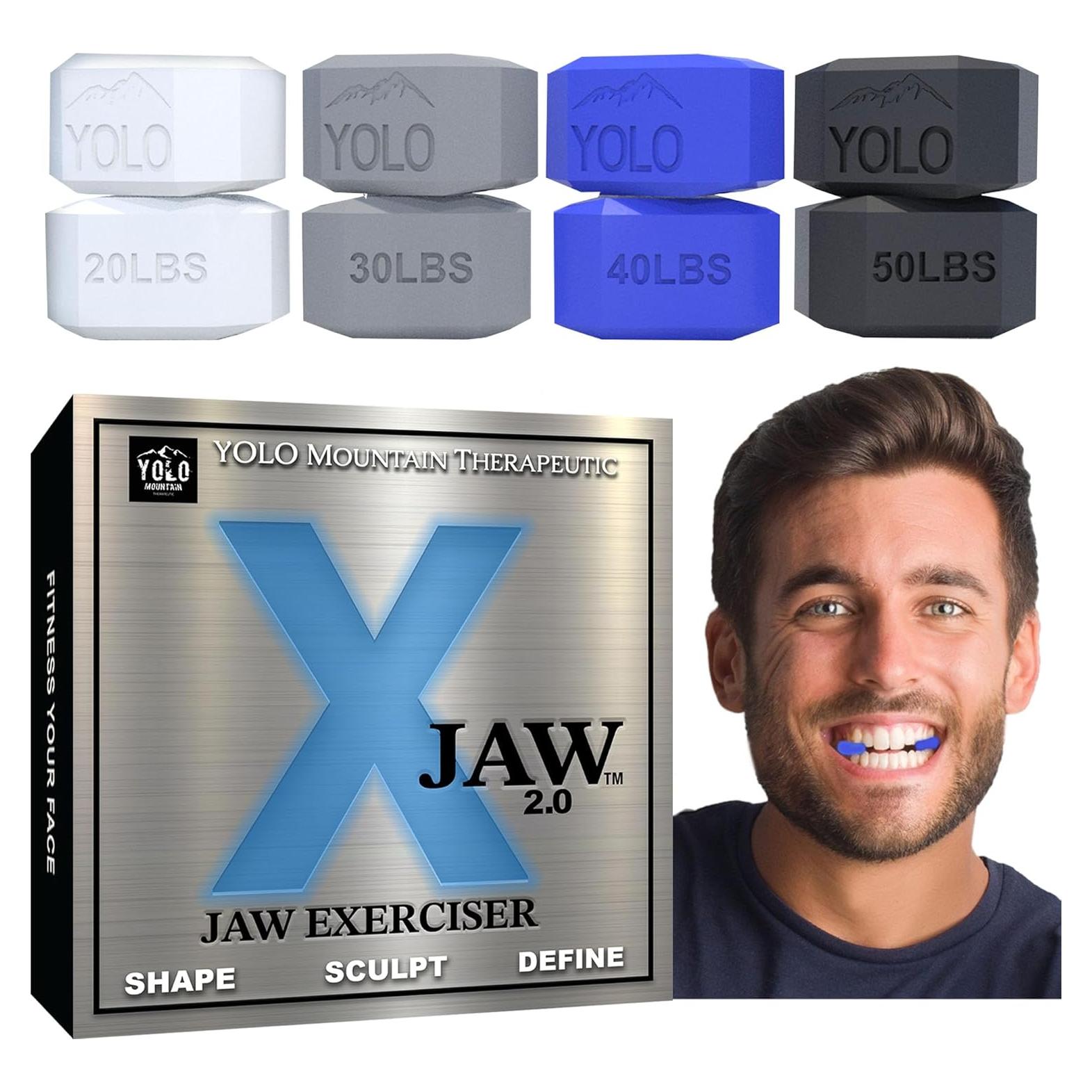 X-JAW 2.0 Ejercitador de Mandíbula Premium, 4 Niveles