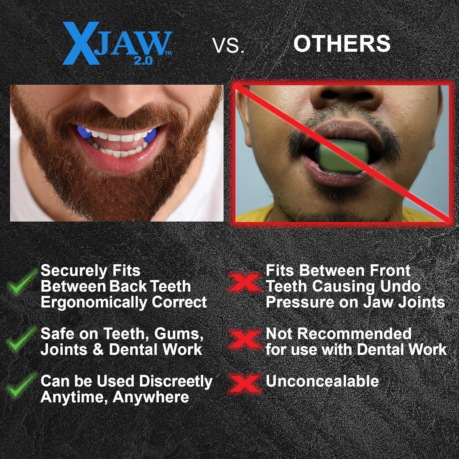 X-JAW 2.0 Ejercitador de Mandíbula Premium, 4 Niveles