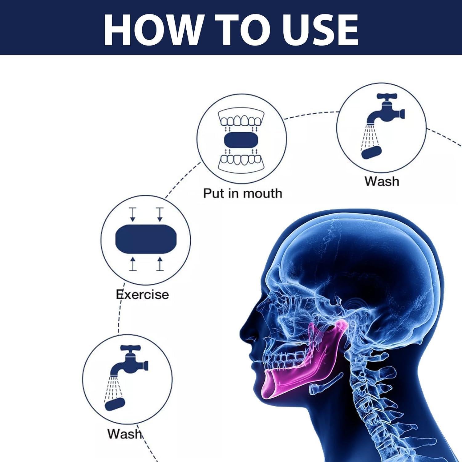 Ejercitador de Mandíbula GULZIIYA Nivel Avanzado Silicona
