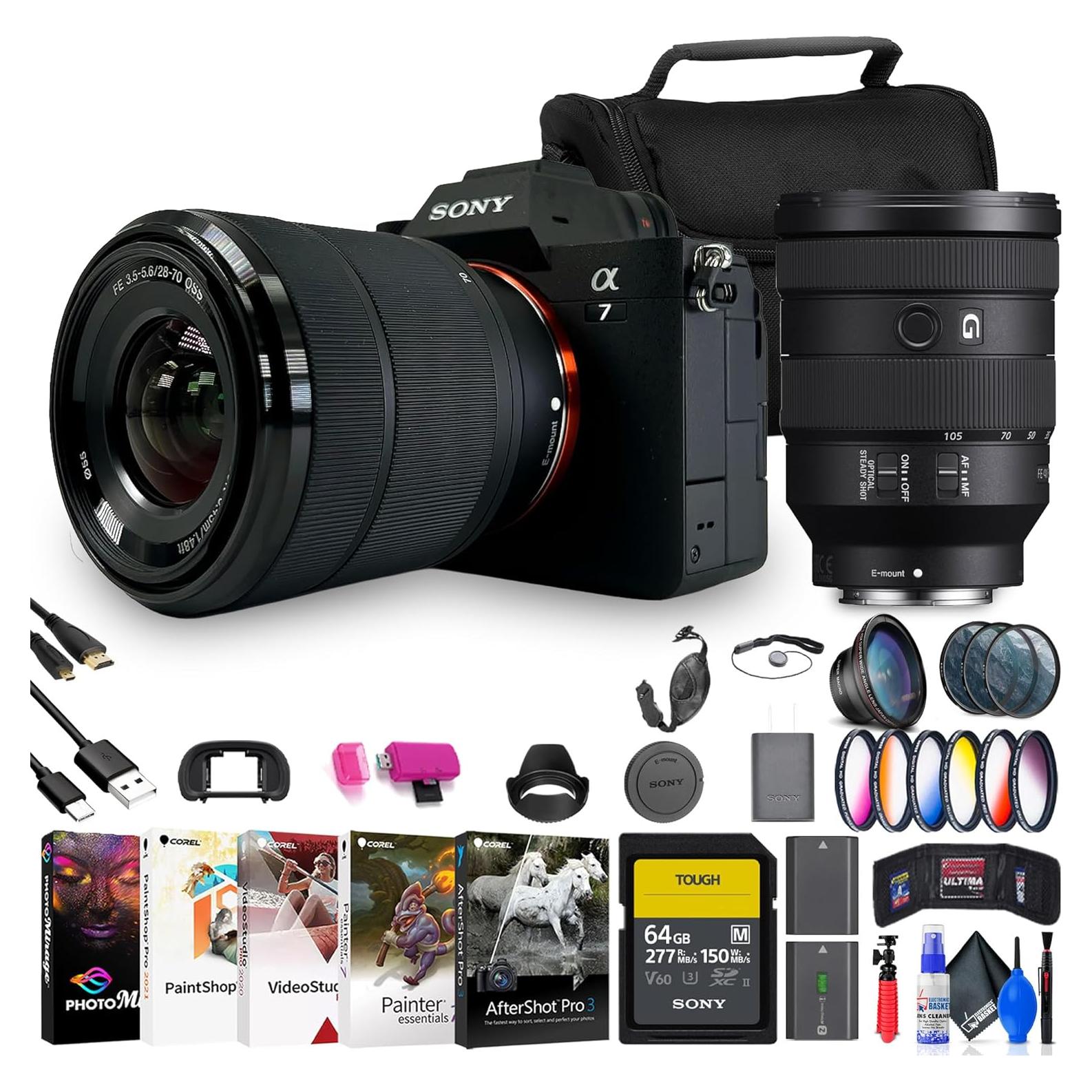 Cámara sin Espejo Sony a7 IV + Lentes 28-70mm y 24-105mm