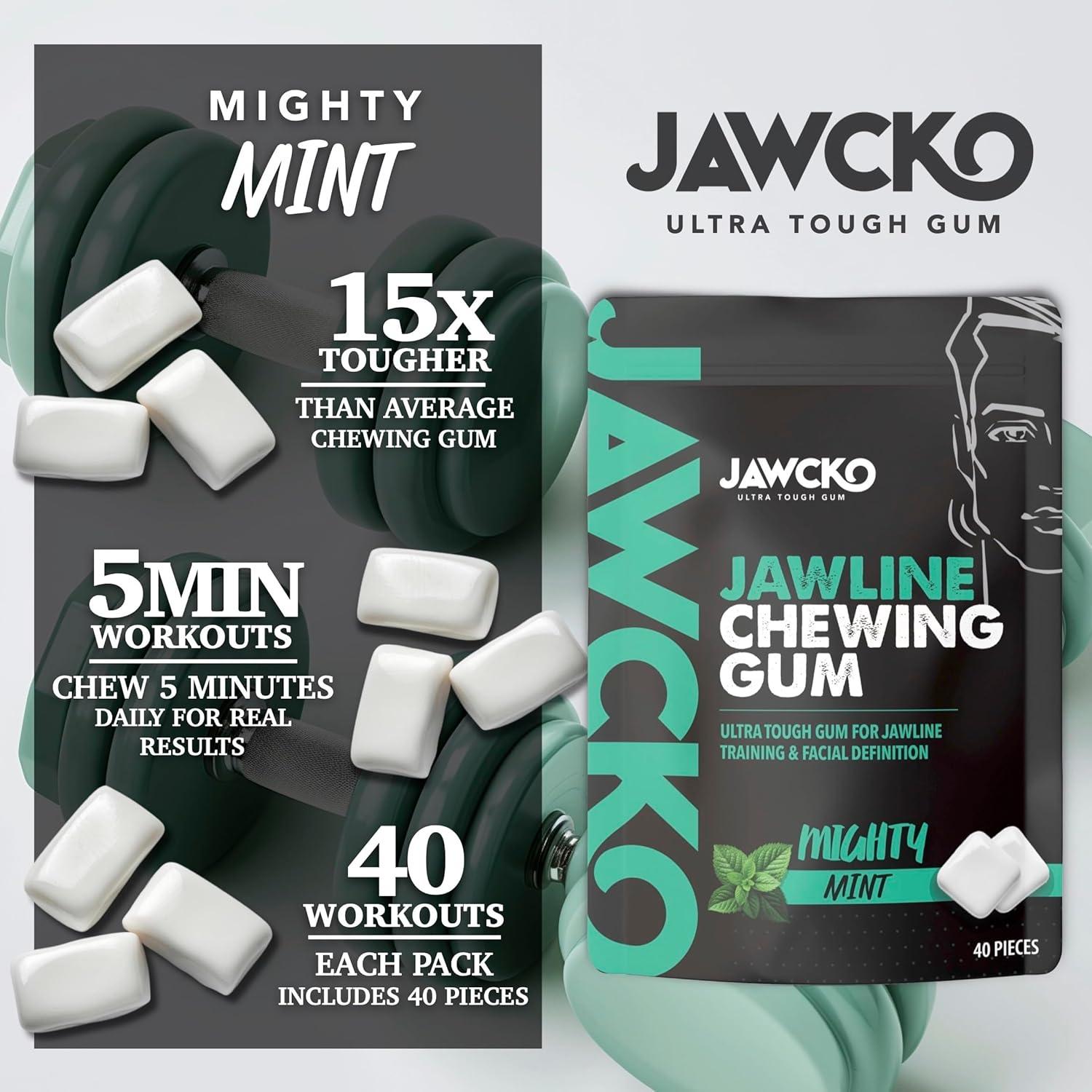 Chicle Ultra Resistente JAWCKO | Menta Poderosa | 40 Piezas