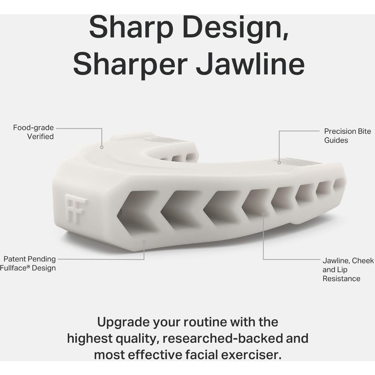 Ejercitador de Mandíbula Facefit - Silicona Alimenticia Gris