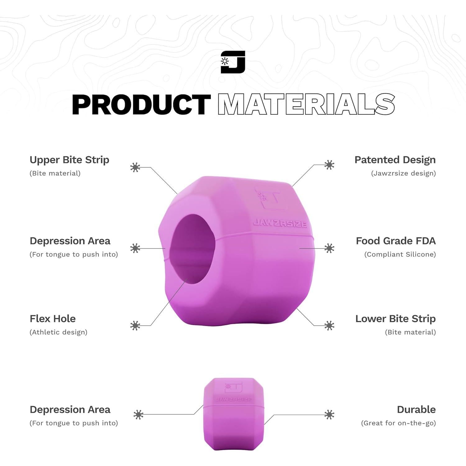 Ejercitador de Mandíbula Jawzrsize Rosa - Tonificador Facial