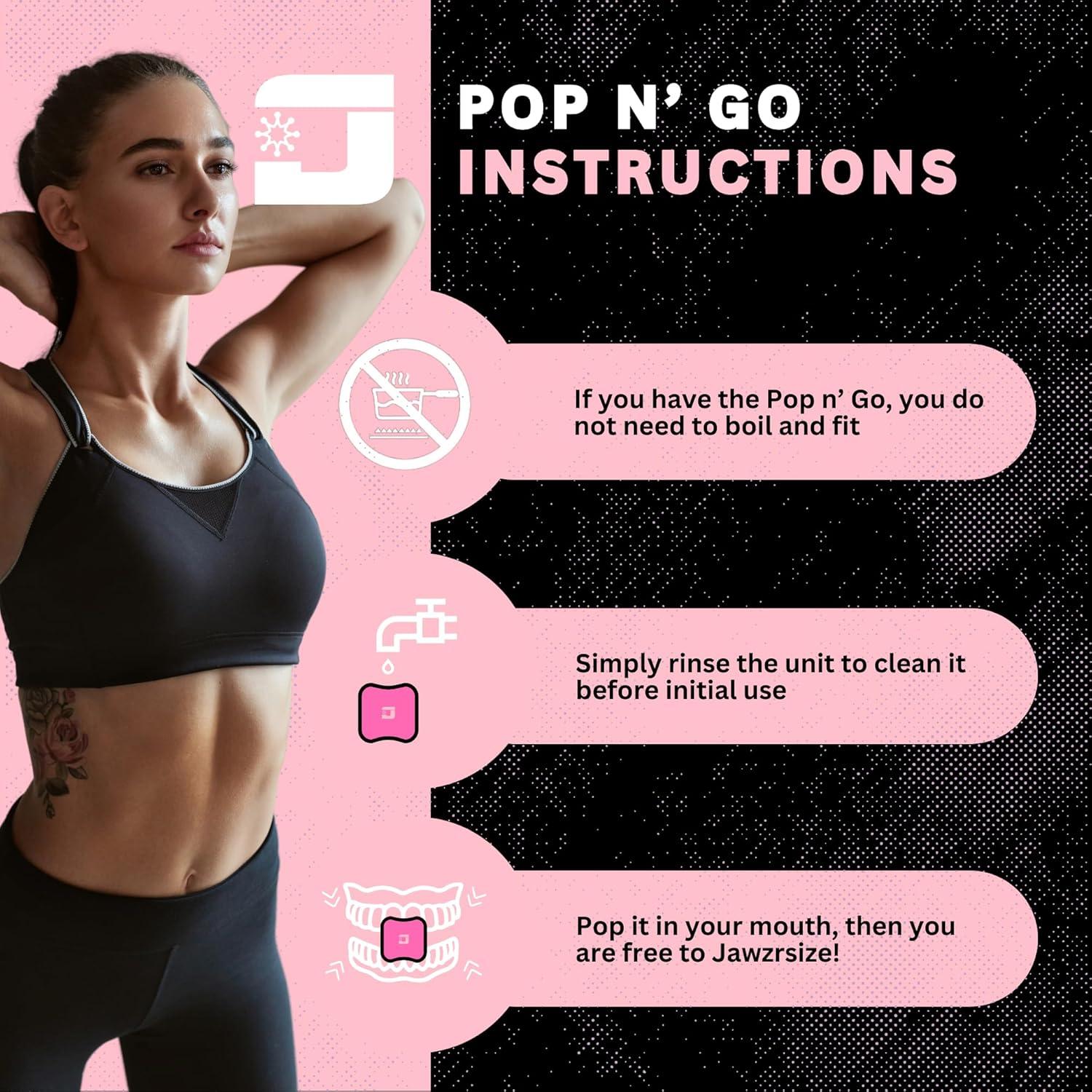 Ejercitador de Mandíbula Jawzrsize Rosa - Tonificador Facial