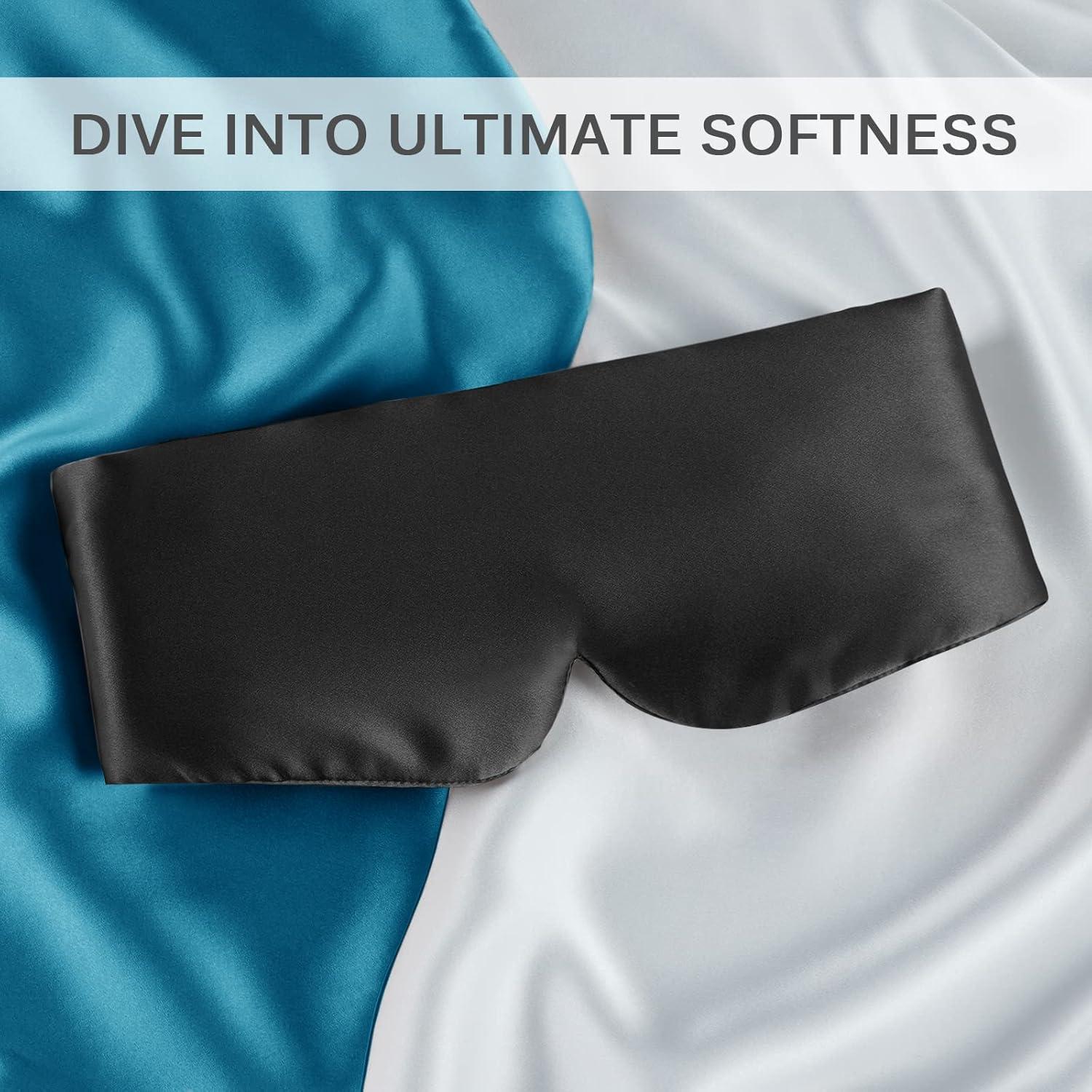 Máscara de Sueño Zenssia 100% Seda Morera Ajustable Grande