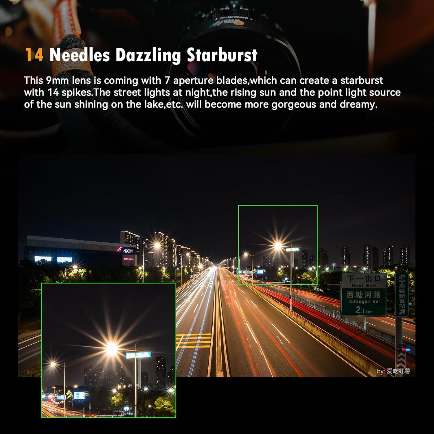 Lente Ultra Gran Angular AstrHori 9mm F2.8 para Fuji X