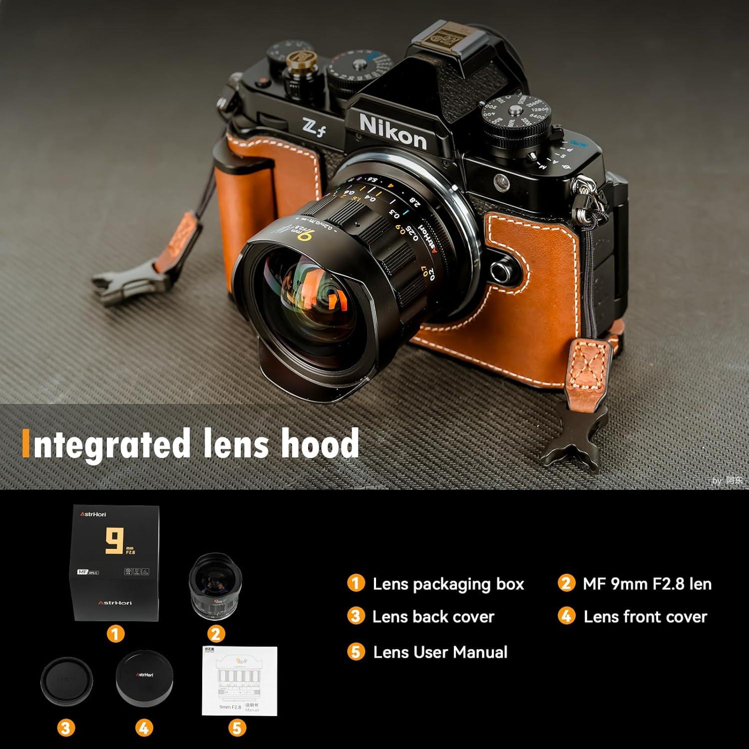 Lente Ultra Gran Angular AstrHori 9mm F2.8 para Fuji X