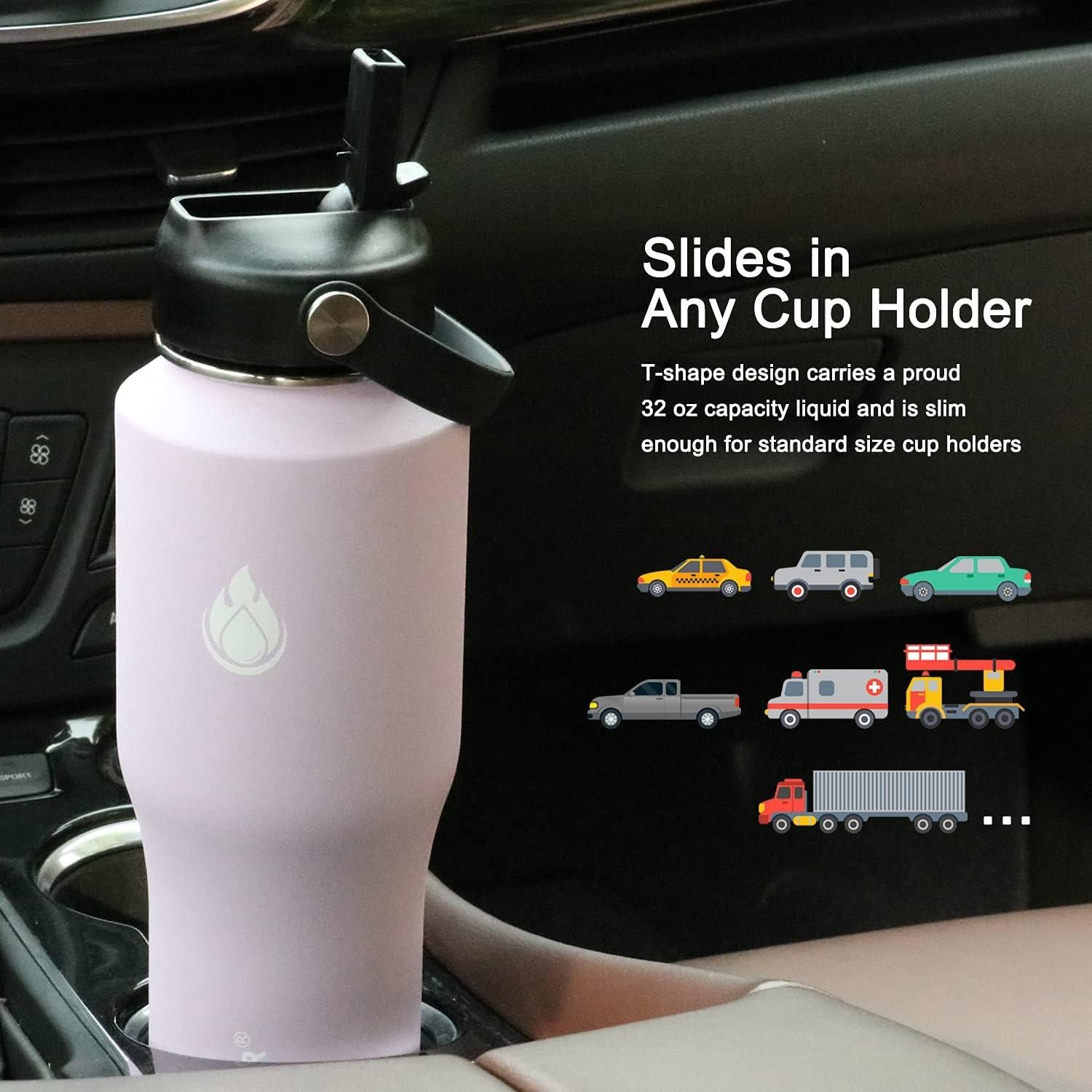 Botella de Agua SENDESTAR 946ml, 2 Tapas, Acero Inoxidable