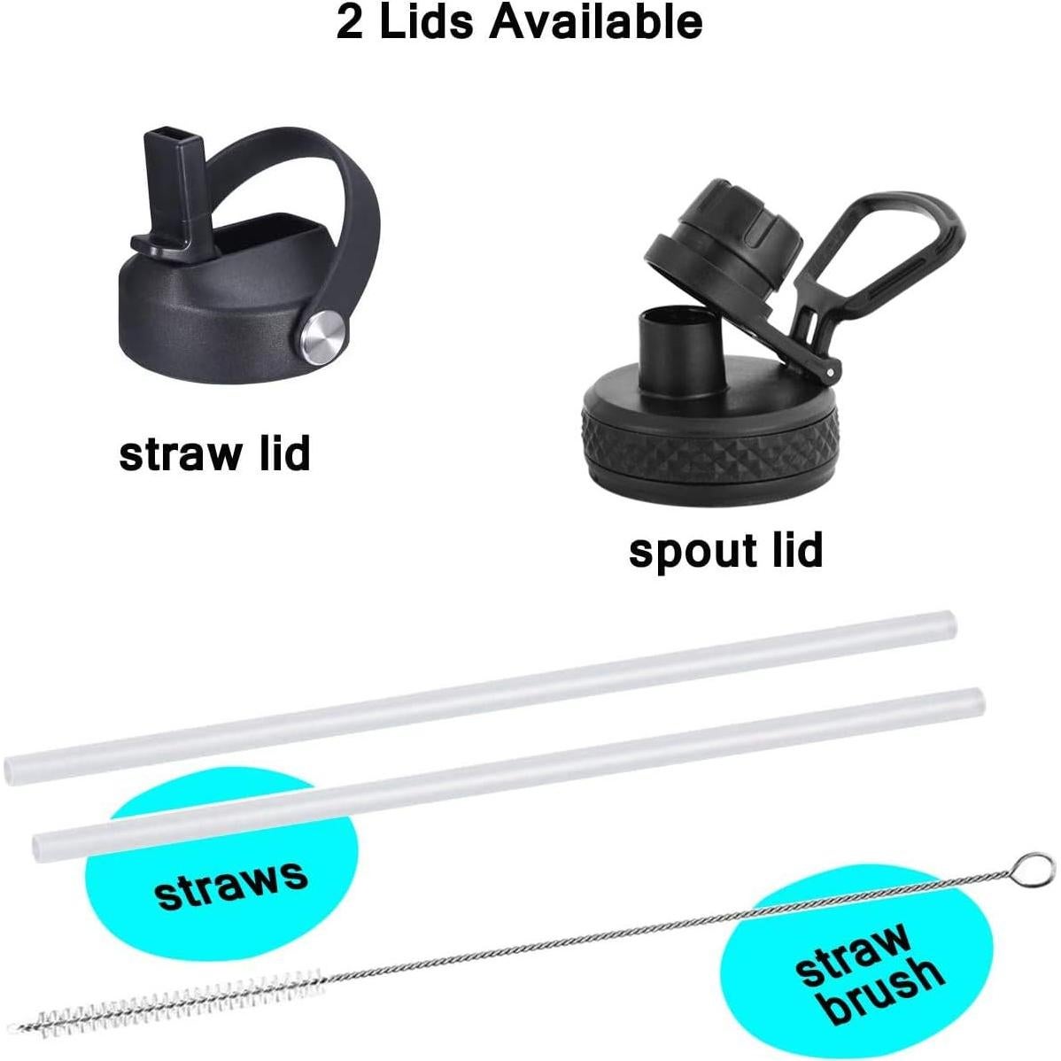 Botella de Agua SENDESTAR 946ml, 2 Tapas, Acero Inoxidable