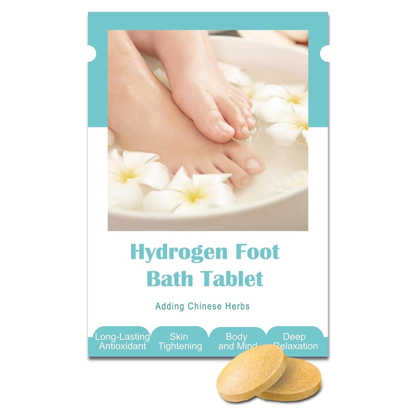 Tabletas Efervescentes H2RICH para Remojo de Pies 2 Piezas